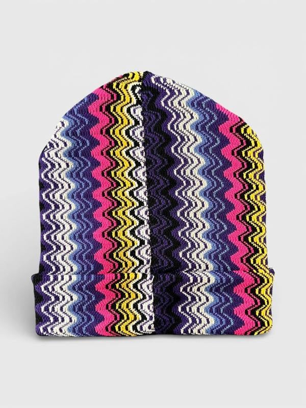 Missoni ZIgzag Beanie Multi Purple