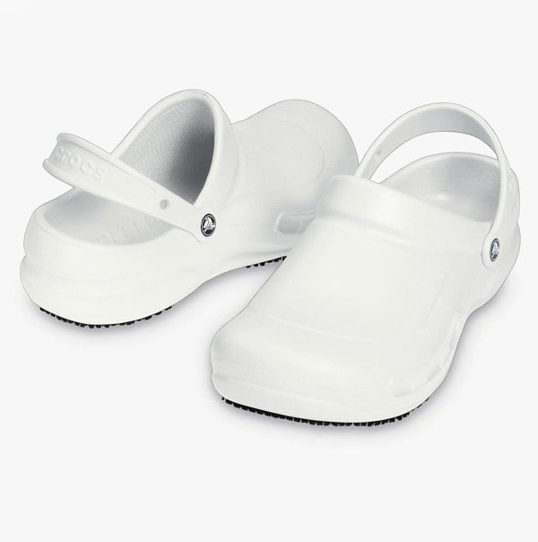 Crocs At Work BISTRO Unisex Slip-Resistant Work Clogs White