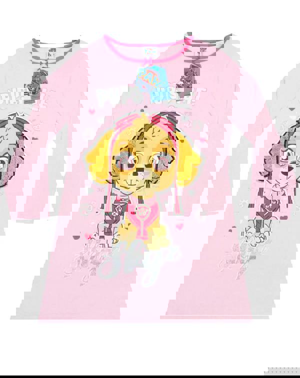 Paw Patrol Girls Pink Skye Long Sleeve Nightdress