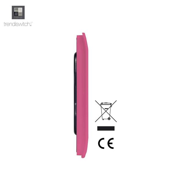 Trendi Switch Single Blanking Plate in Candy Pink