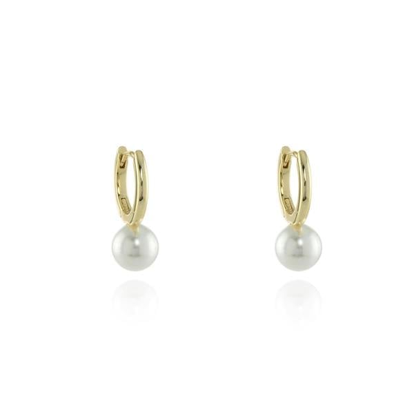 Cachet London Padma 8mm Pearl Gold Hoop