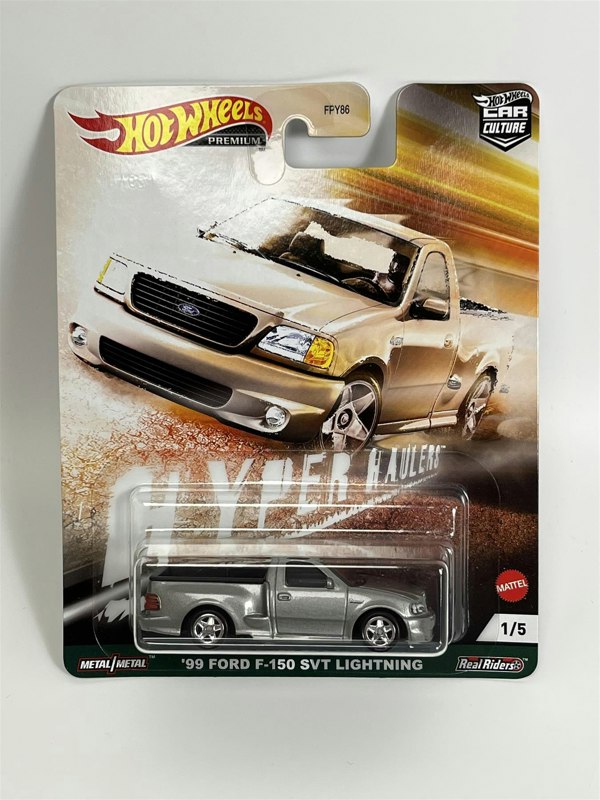 Hot Wheels 1999 Ford F150 SVT Lightning Car Culture Real Riders Hyper Haulers GRJ88