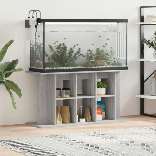 Berkfield Aquarium Stand Concrete Grey 120x40x60 cm Engineered Wood