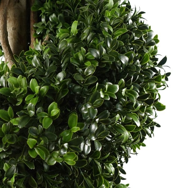 Leaf 120cm Pair of Spiral Buxus Artificial Tree UV Resistant Outdoor Topiary