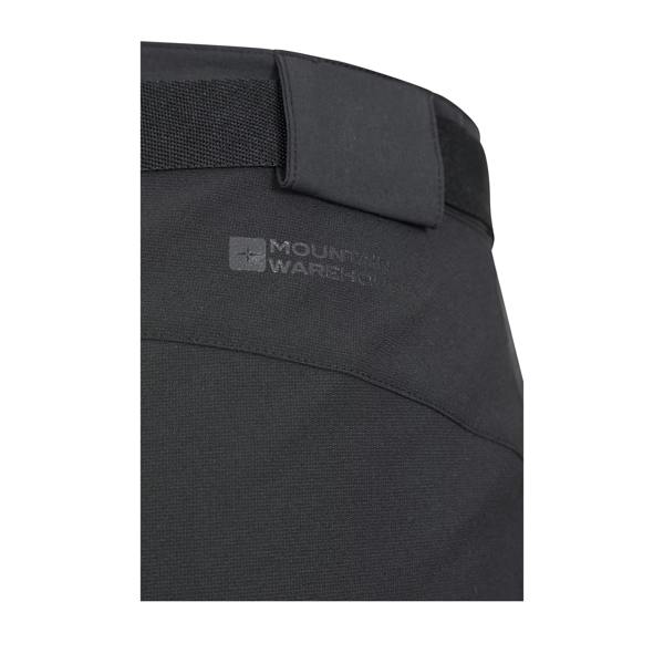 Mountain Warehouse Mens Forest Water Resistant Hiking Trousers - Black - 
