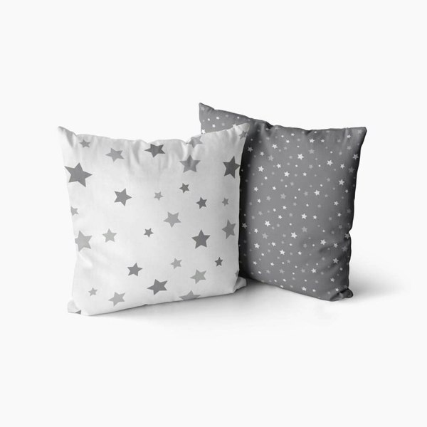 Multi Stars Cushion Cover Cushion - Happy Linen Company