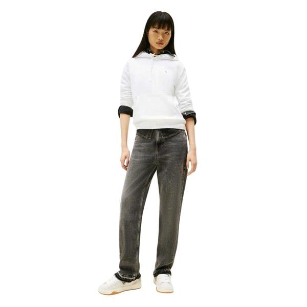 Tommy Jeans Womens/Ladies Flag Hoodie - White - 