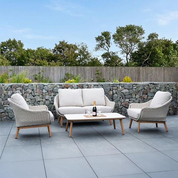 Norfolk Leisure Norfolk Collection Camberley Lounge Set with Thick Rope Weave