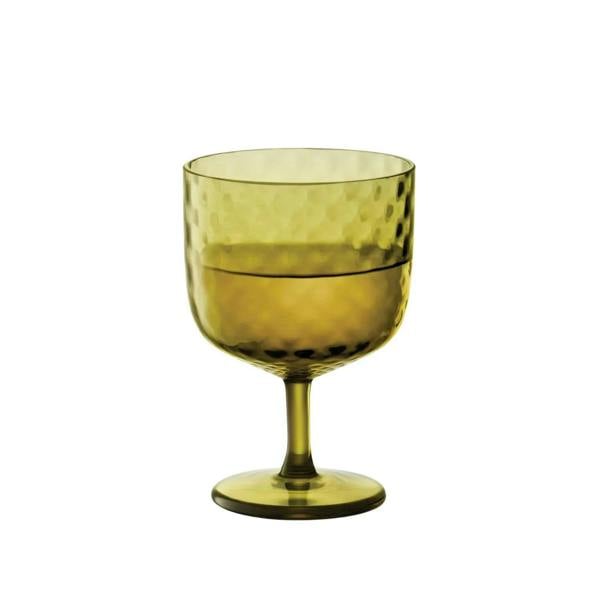 LSA Dapple Wine Glass 325ml Set of 2 Woodland Green