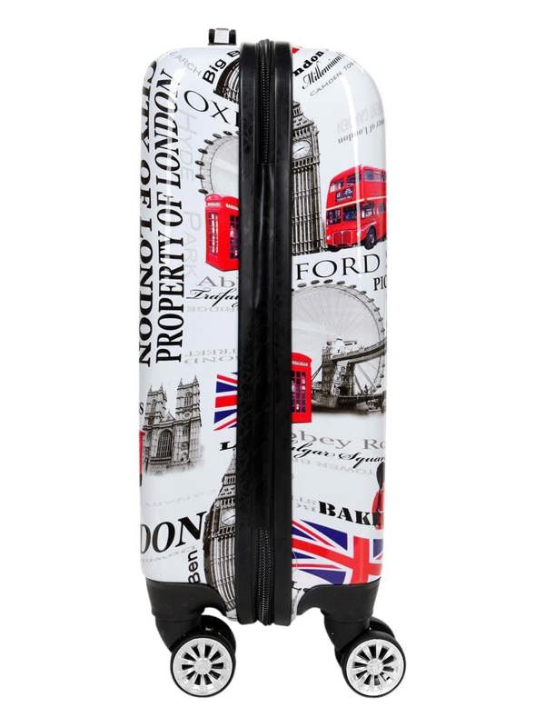 Snowball Strong Expandable Hard Shell 8 Wheel Suitcase Set Print Luggage Cabin Travel Bag