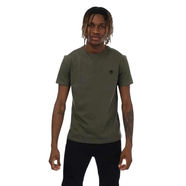 Timberland Mens Dunstan River Crew Neck Slim T-Shirt - Khaki Green - 