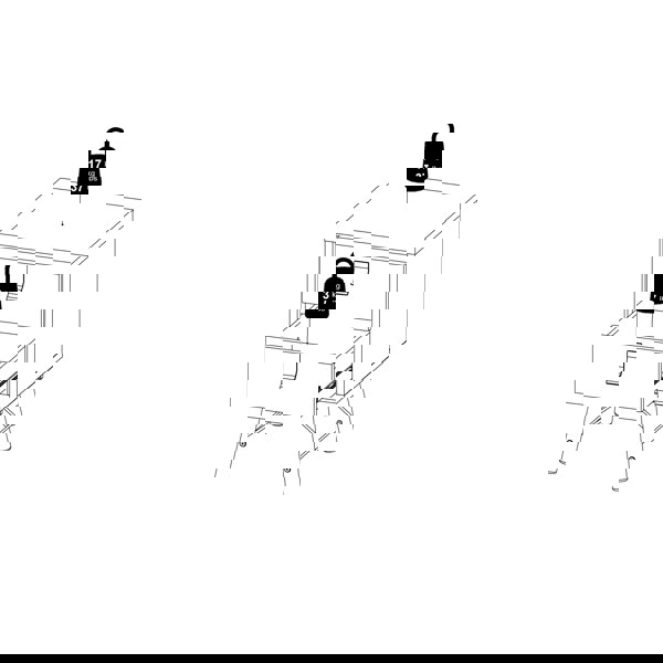 Furniture To Go Ry Bedside cabinet 2 drawer in Matt Black Walnut