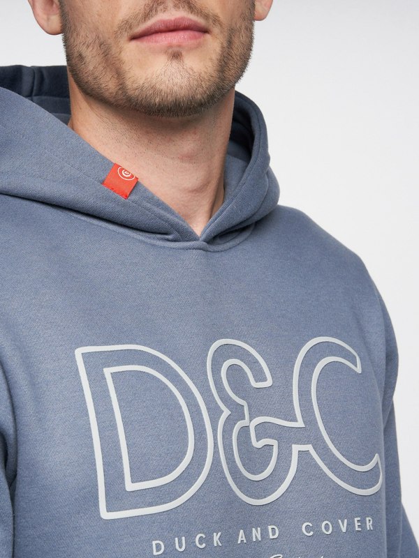 Duck and Cover Icarusa Hoodie - Denim Blue