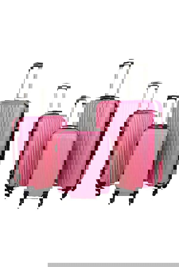 Groundlevel Delta Stripe 3 Piece Luggage Set