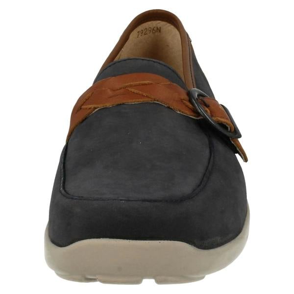 DB Shoes Ladies Easy B Wide Fitting Slip On Loafers Cork