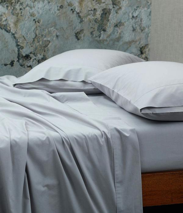 M.M Linen Pure Cotton 200TC Fitted Sheet Set Pewter