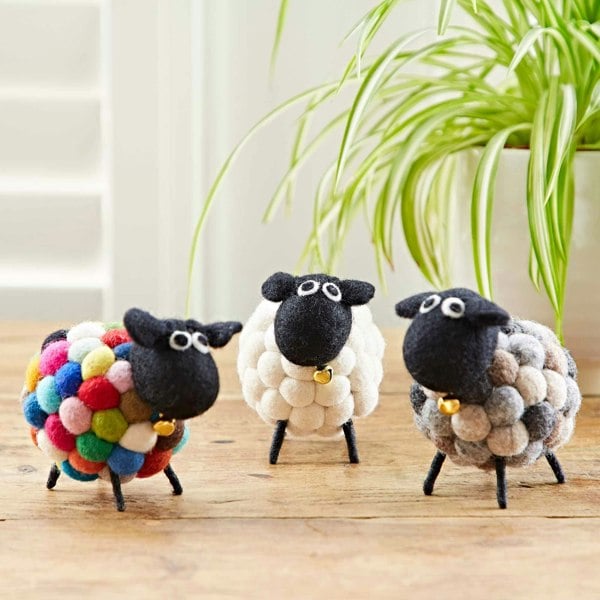 Paper High Felt Sheep Ornament