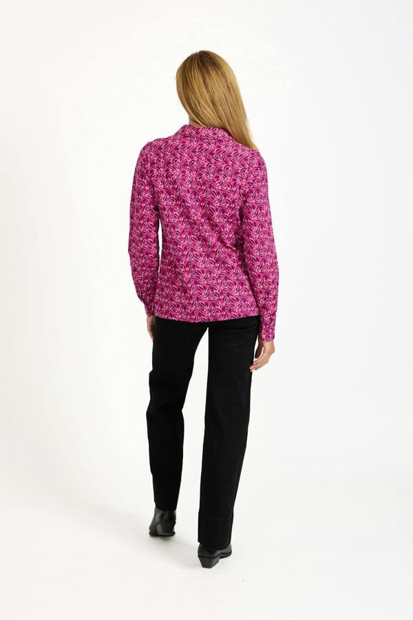 Leaf Print Cotton Shirt