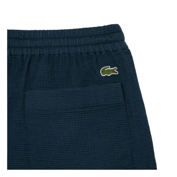Lacoste Mens Waffle Knit Relaxed Fit Shorts - Navy - 