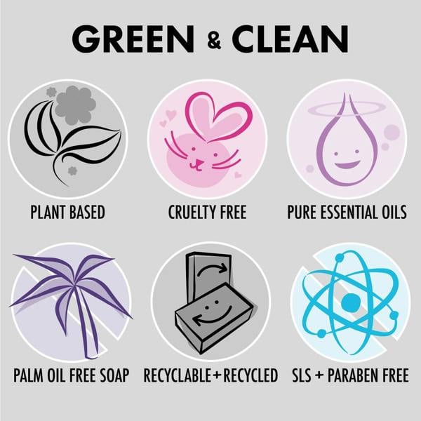 Friendly Soap 3 Pack - Natural Soap - Detox Bar - Activated Charcoal - Rosemary & Lime