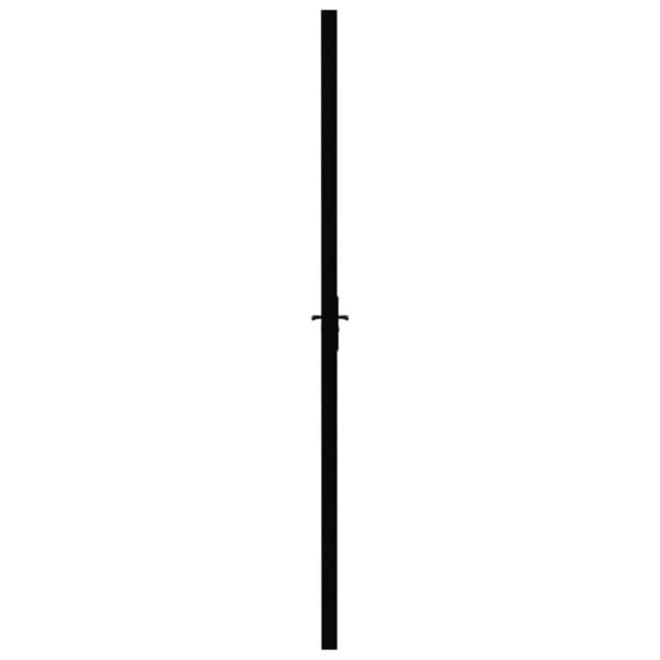 Berkfield Interior Door ESG Glass and Aluminium 83x201.5 cm Black