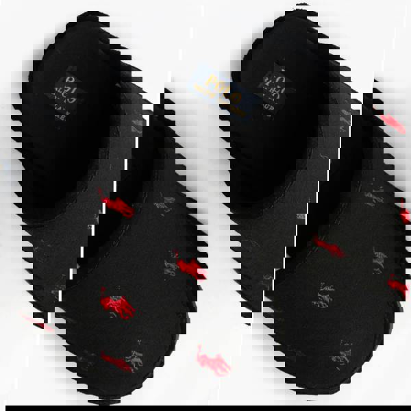 Polo Ralph Lauren Polo Ralph Lauren READE Suede-Trim Polo Pony Scuff Mule Slipper