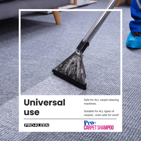 ProKleen Pro-Kleen Pro+ Carpet Shampoo and Upholstery Cleaning Solution 4 in 1 Concentrate Removes Pet Odour