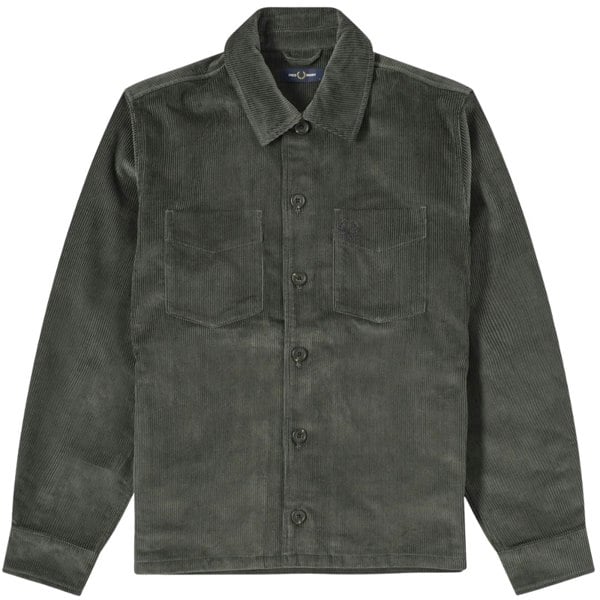 Fred Perry M6658 638 Field Green Cord Over Shirt Jacket Mens XS