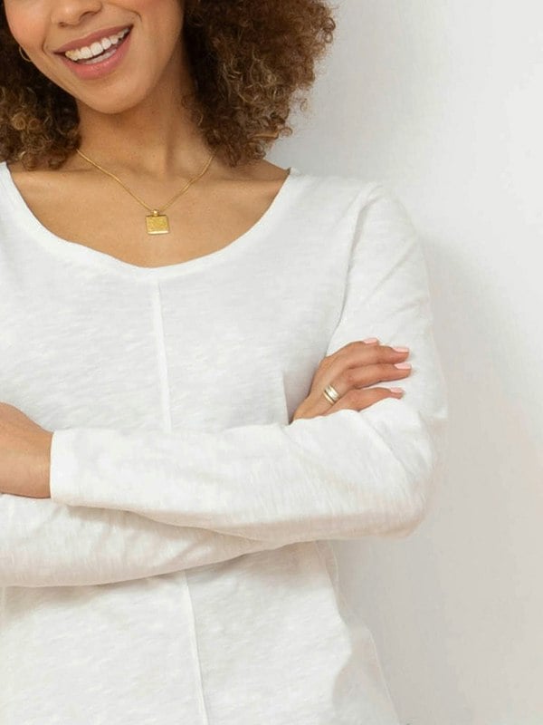 Kite Organic Sandford Slub Jersey Top Ecru