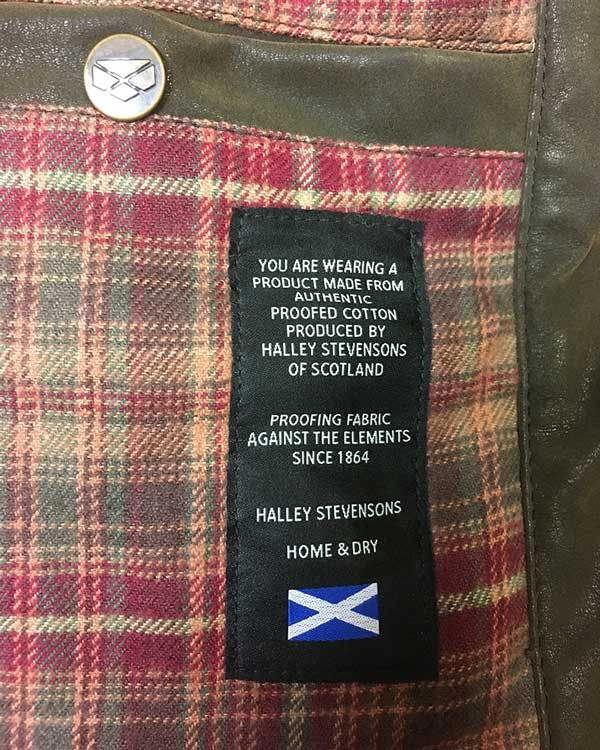 Halley Stevensons Wax jacket for men by Hoggs of Fife