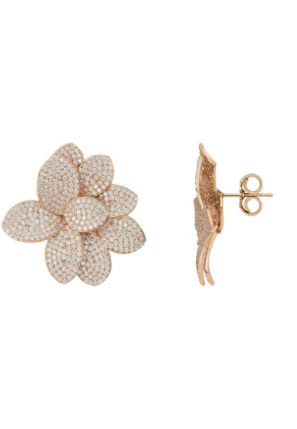 Push backing of the earrings.
