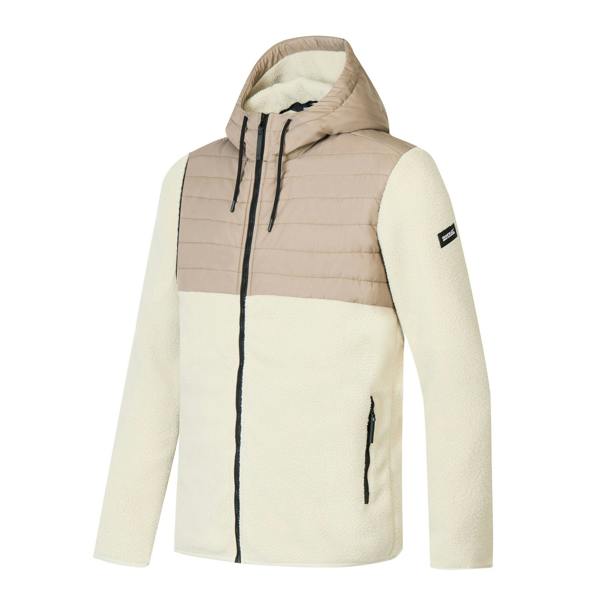Regatta Mens Frankie Two Tone Borg Fleece Hybrid Jacket - Abbeystone/Smokey Olive - S - Abbeystone/Smokey Olive - 70% Polyester/30% Recycled Polyester