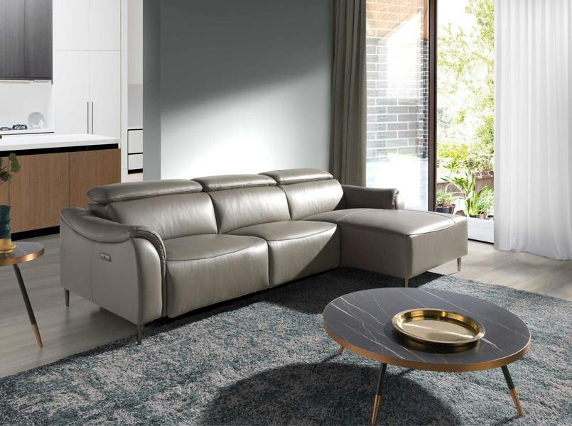 Angel Cerdá Round Coffee Table Porcelain Marble and Black Steel 2068