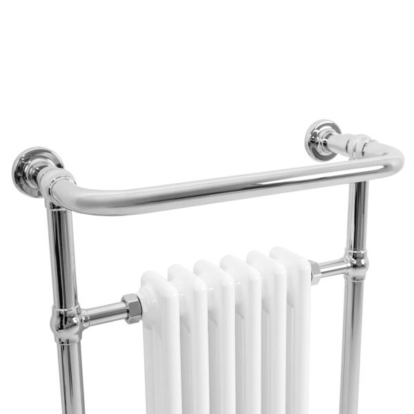 Monstershop Traditional Heated Towel Rail Radiator – 950mm x 570mm  – White