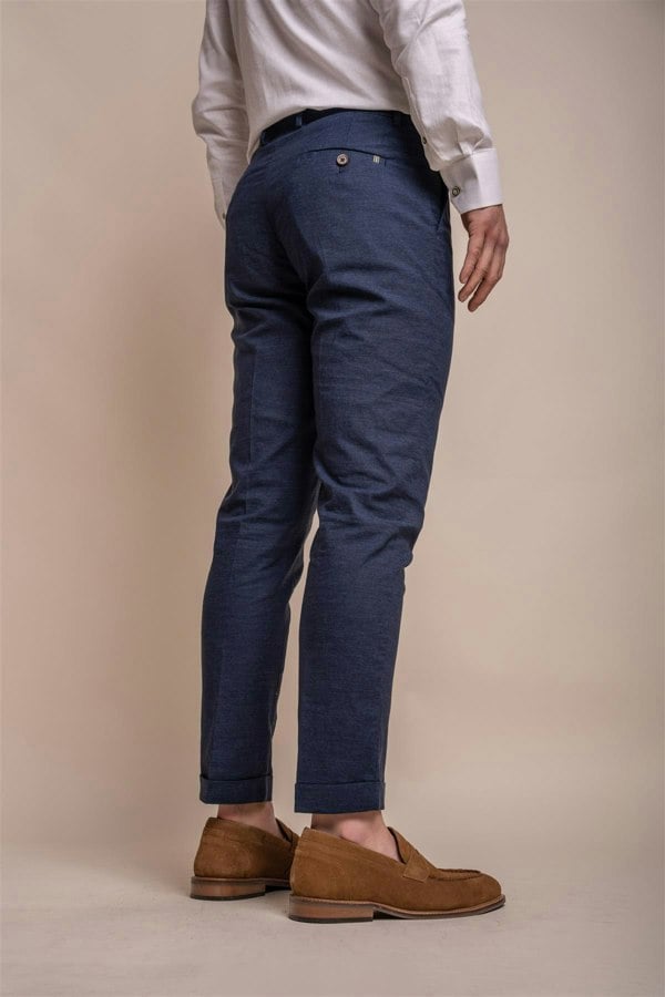 albert navy trouser back