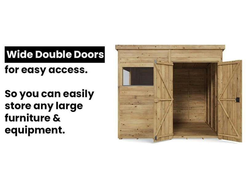 Dunster House Overlord Modular Pent Shed  W10' x D6' / W3.0m x D1.8m