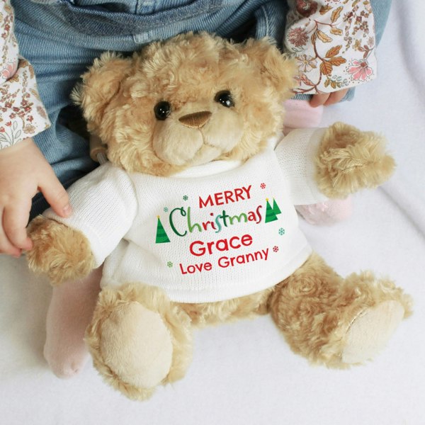 Personalised Memento Company Personalised Merry Christmas Teddy Bear