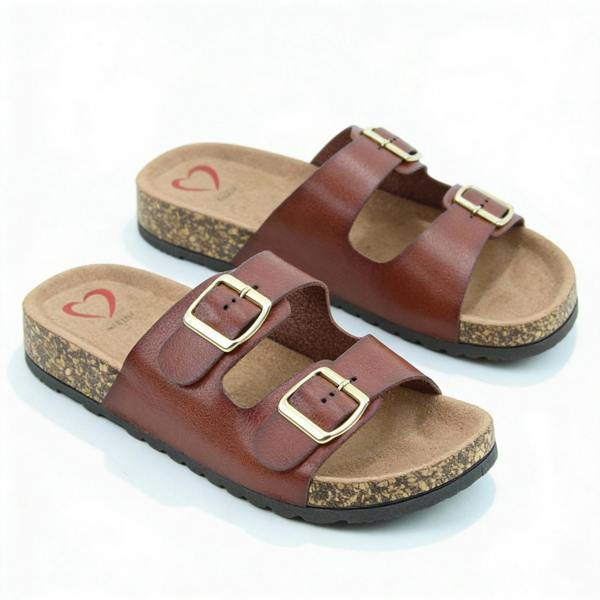 Heavenly Feet HARMONY2 Mules Sandals in Red