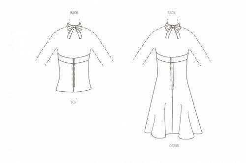 Simplicity Sewing Pattern 9794, Tops, Dresses, Vintage Style for Women, H5 (6-8-10-12-14) - Easy