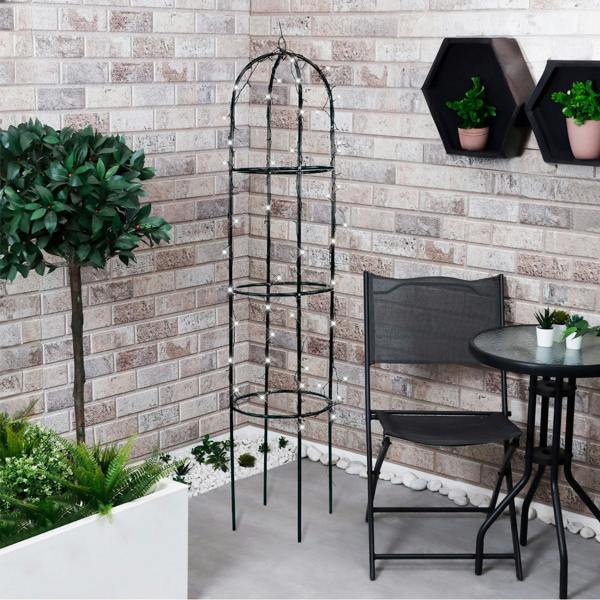 Gardenwize Solar Garden Trellis – 100 LED Light Up Trellis