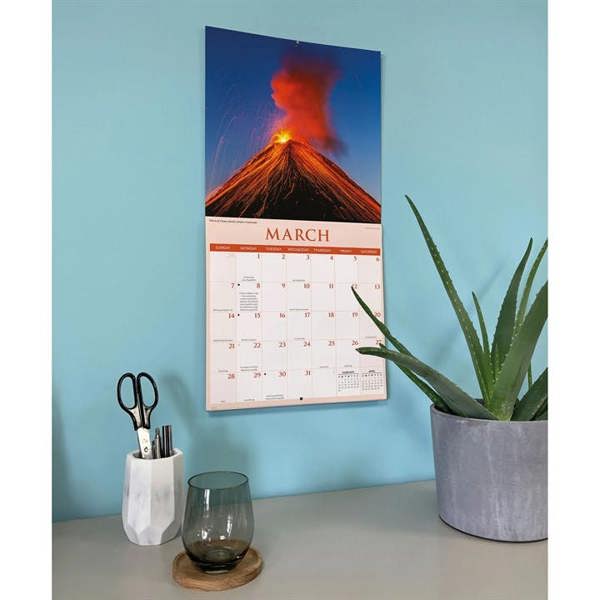 Natural Elements Volcanoes Calendar 2027, Wall Calendars, Month To View, Natural World, Gift