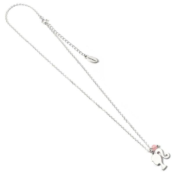 The Carat Shop Barbie Sterling Silver Silhouette & Quartz Bead Charm Necklace