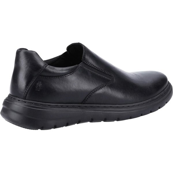 Hush Puppies Trent Leather Men's Black Slip-On Shoes