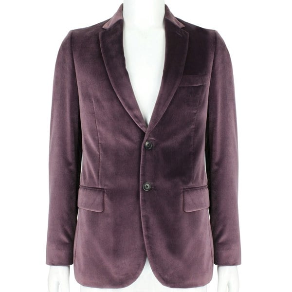 Paul Smith luxuriously soft velvet blazer in a dusky mauve tone The Soho fit