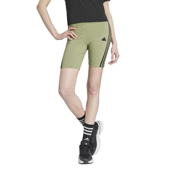 Adidas Womens/Ladies Future Icons High Waist Cycling Shorts - Green - 