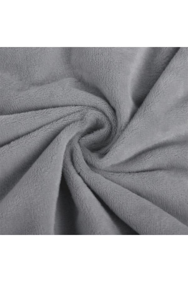Living and Home 130x160cm Plush Coral Fleece Throw Blanket Reversible Bed Throw with Flannel Back