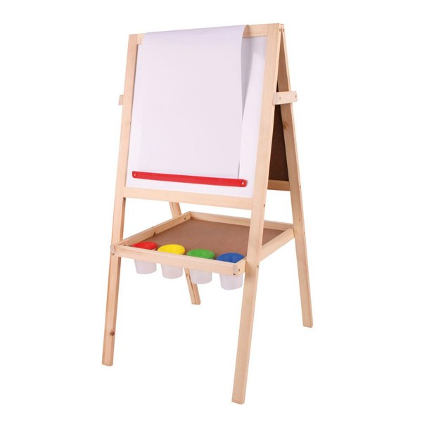 Bigjigs Toys Wooden 2 Sided Junior Art Easel