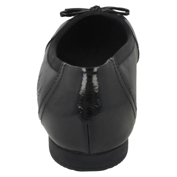 Start-rite Girls Angry Angels By Startrite Bow Trim School Shoes Ballerina