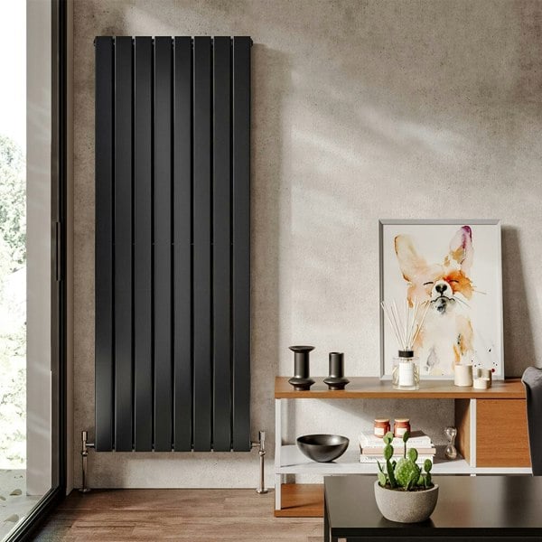H 1.6m Vertical Panel Heater Electric Radiator with Double Panels Space Heaters Living and Home 8 Columns