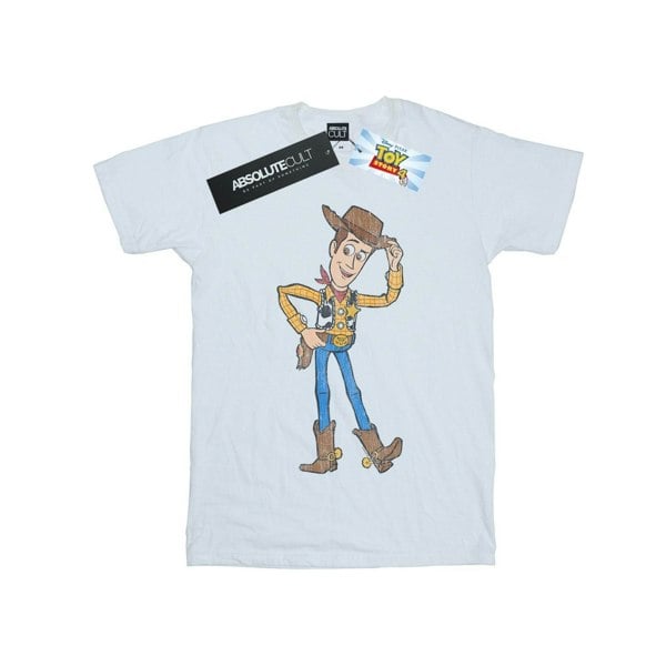 Disney Womens/Ladies Toy Story 4 Sheriff Woody Pose Cotton Boyfriend T-Shirt - White